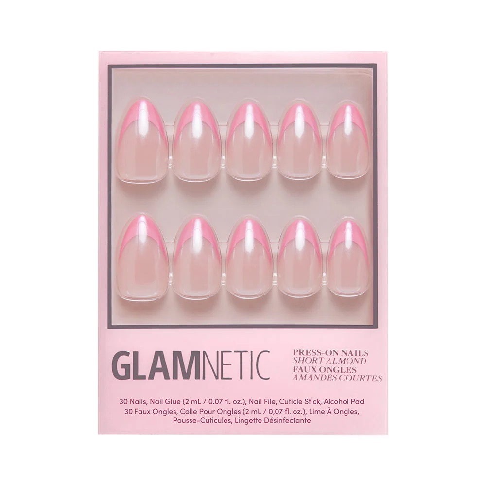 2 for $24 - Glamnetic Press On Nails - Bubble Gum Glaze